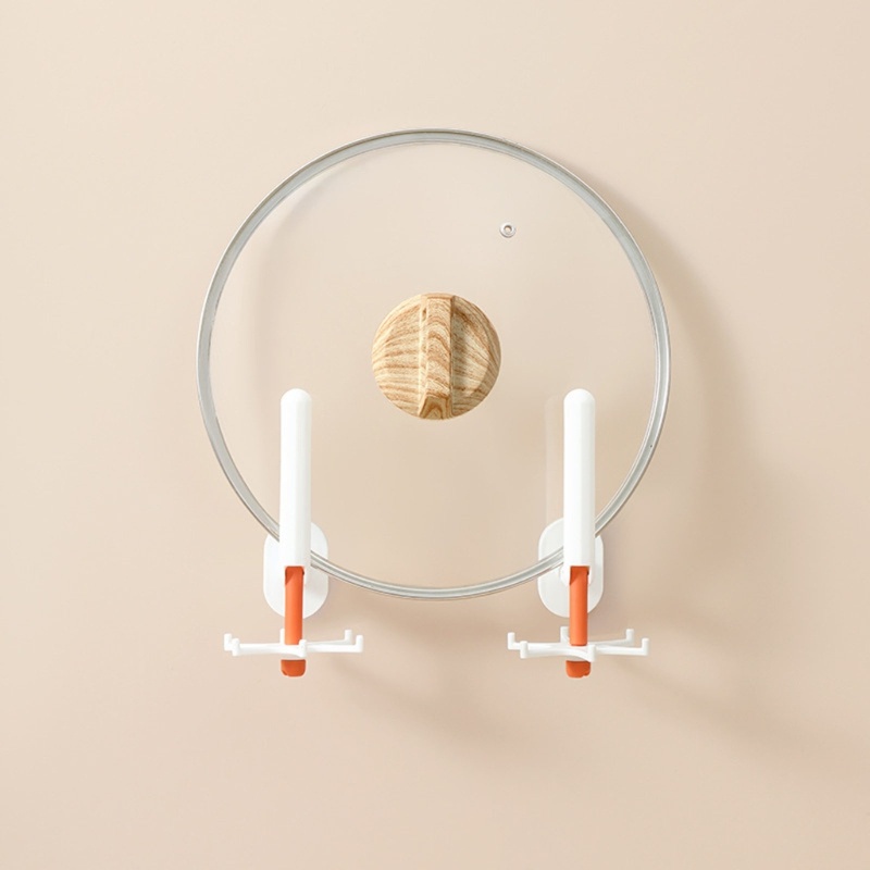 Giá Đỡ Dụng Cụ Nhà Bếp Có Móc Treo Tự Dính