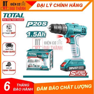 Máy khoan dùng pin total p20s tdli20011