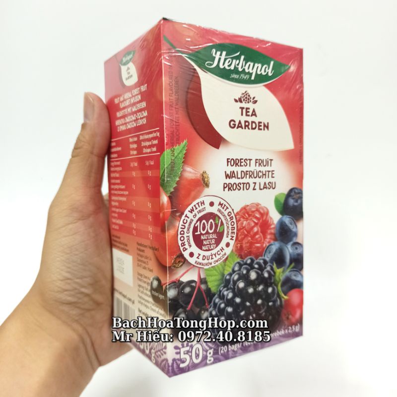 [Hỏa Tốc] Trà Herbapol Forest Fruit hộp 50gram