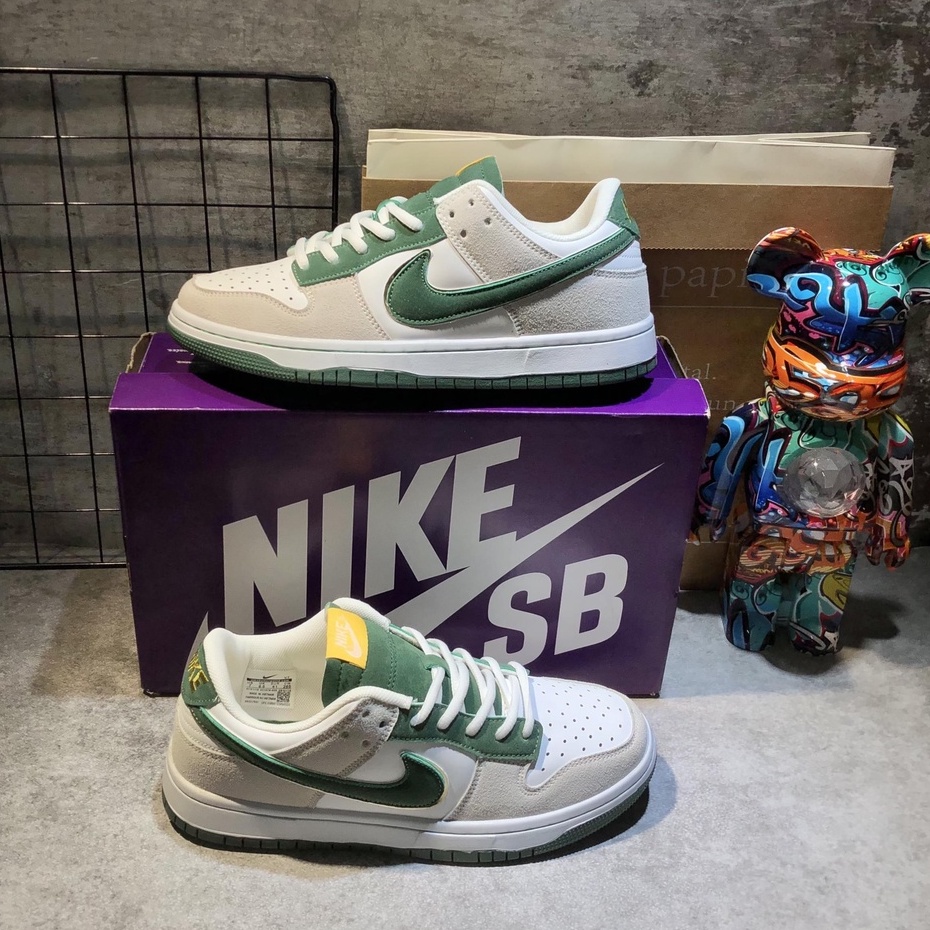 GiàyThể thao SB Dunk Low Xám Móc Xanh, SB Xám Móc Xanh, Fullbox, Full Phụ Kiện