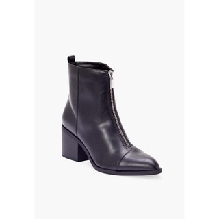 Boot xuất dư kéo khóa đen Justfab