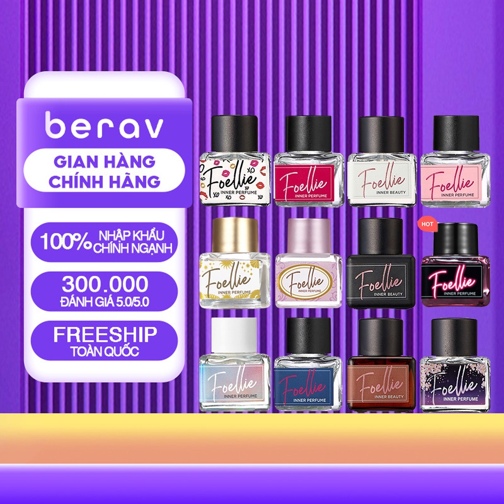 Nước Hoa Vùng Kín Foellie Inner Perfume (5ml) [CÓ CHE TÊN KÍN ĐÁO]
