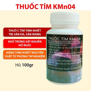Bột tím KMn04 chuyên trị sán mang cá koi sán da giúp cá hết ngứa mình cạ liếc tuột nhớt hủ 100gr