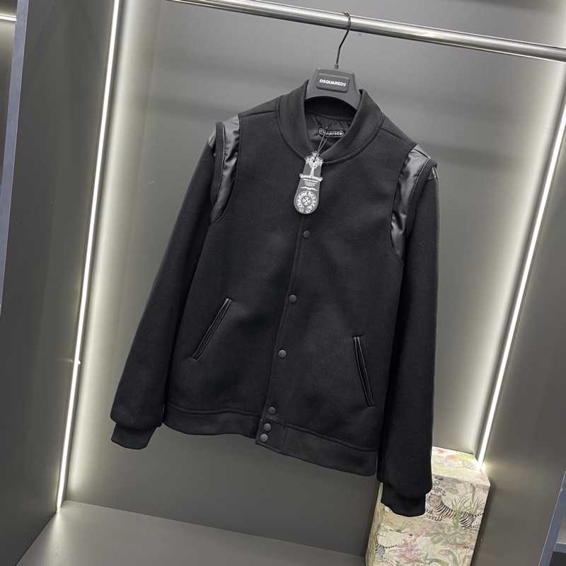 Áo khoác Teddy bomber nam nữ thêu 2 sọc da đen hai vai chất dạ lót gió ống bo chun dày dặn đẹp AK08P