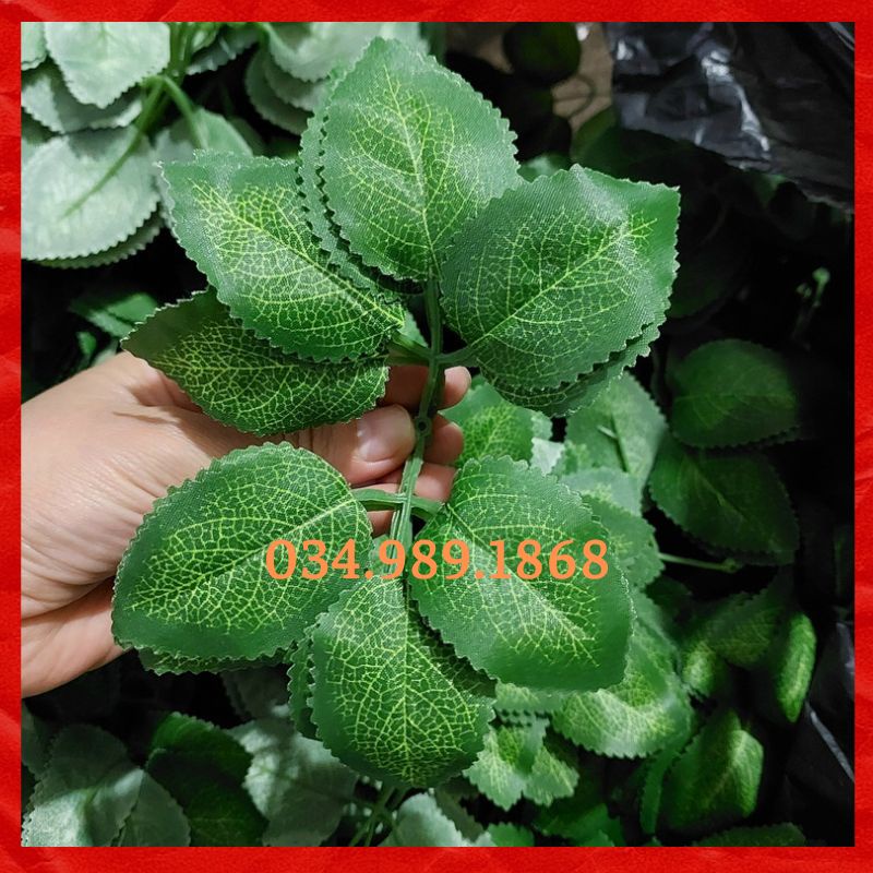 (Bán sỉ) 1kg lá hồng giả in gân đẹp y như thật dùng cắm điểm hoa giả, hoa sáp, hoa giấy siêu đẹp và tiện lợi
