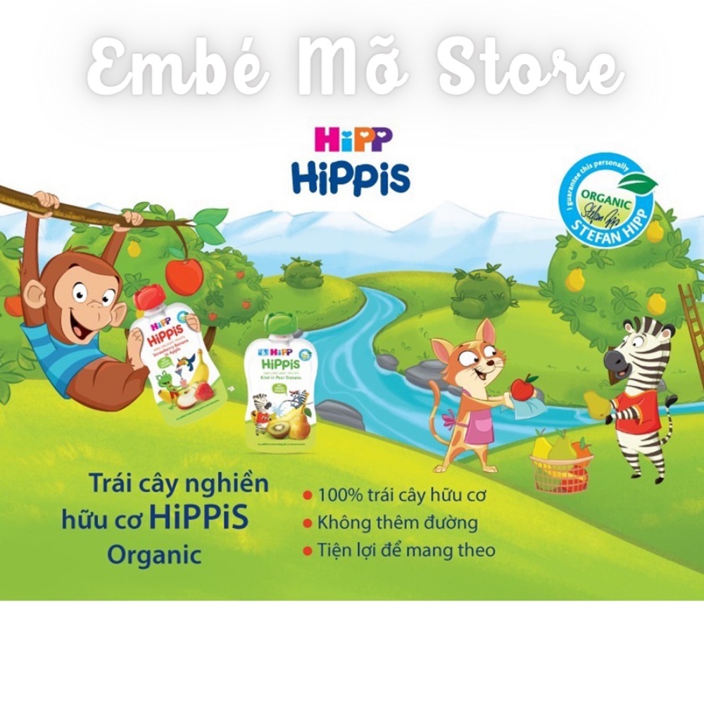 Trái Cây Nghiền Organic HIPP Đồ Ăn Dặm Bổ Sung Vitamin Cho Bé 100g - Embé Mỡ