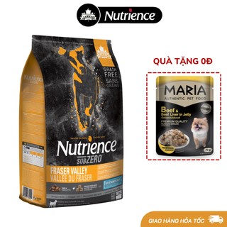 Thức Ăn Hạt Cho Chó Bull Pháp - Tăng Cơ Nutrience Subzero Bao 5kg - 4 Loại Thịt (Gà Tây, Cá Hồi,...) Rau Củ, Trái Cây