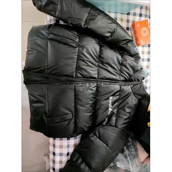 Áo khoác phao da ,Áo phao béo mùa đông dáng rộng chất da pu hoạ tiết chữ in thời trang nam nữ-Áo khoác phao nữ | BigBuy360 - bigbuy360.vn