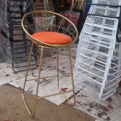 Ghế quầy bar hình nón, Ghế quầy bar chân sắt, ghế trang điểm cao 70cm. Đủ màu