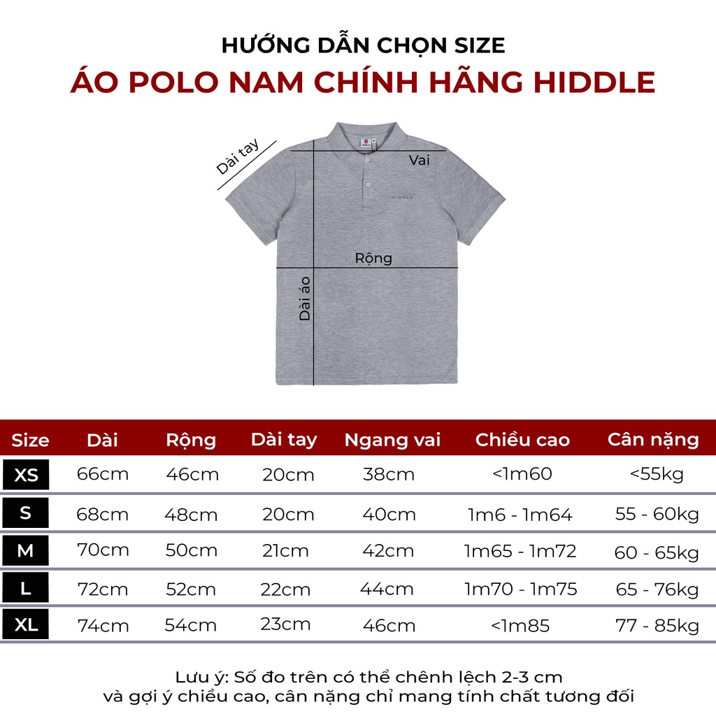 Áo polo nam cao cấp HIDDLE vải cotton cá sấu co giãn 4 chiều tay phối màu trẻ trung | H05-T1