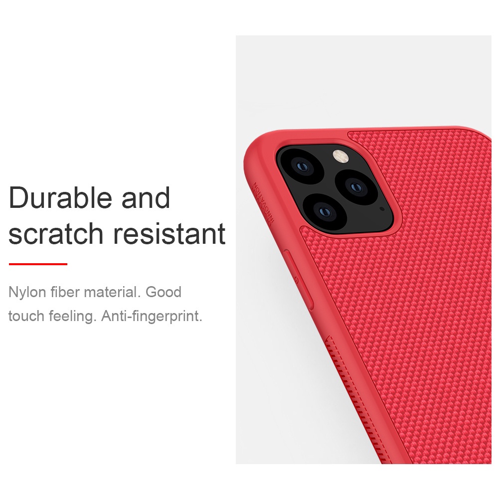 Ốp điện thoại IP 11 11 Pro 11 Pro Max ốp lưng điện thoại Nillkin Textured Case Mềm Sợi Nylon Chống Trượt Siêu Bền