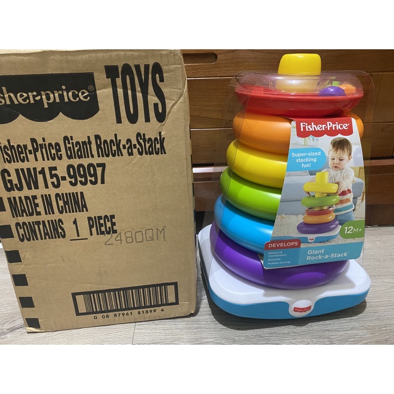 Đồ Chơi Tháp Vòng Xếp Chồng Khổng Lồ Màu Sắc - Fisher Price Giant Rock-a-Stack