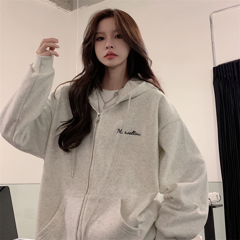 Áo Hoodie Dáng Rộng In Chữ Thời Trang Mùa Thu Mới Cho Nữ | BigBuy360 - bigbuy360.vn