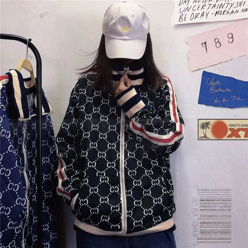 Áo Khoác Bóng Chày DOUBLE C Mùa Thu Và Mùa Xuân Dành Cho Các Bạn Nữ-Có Size