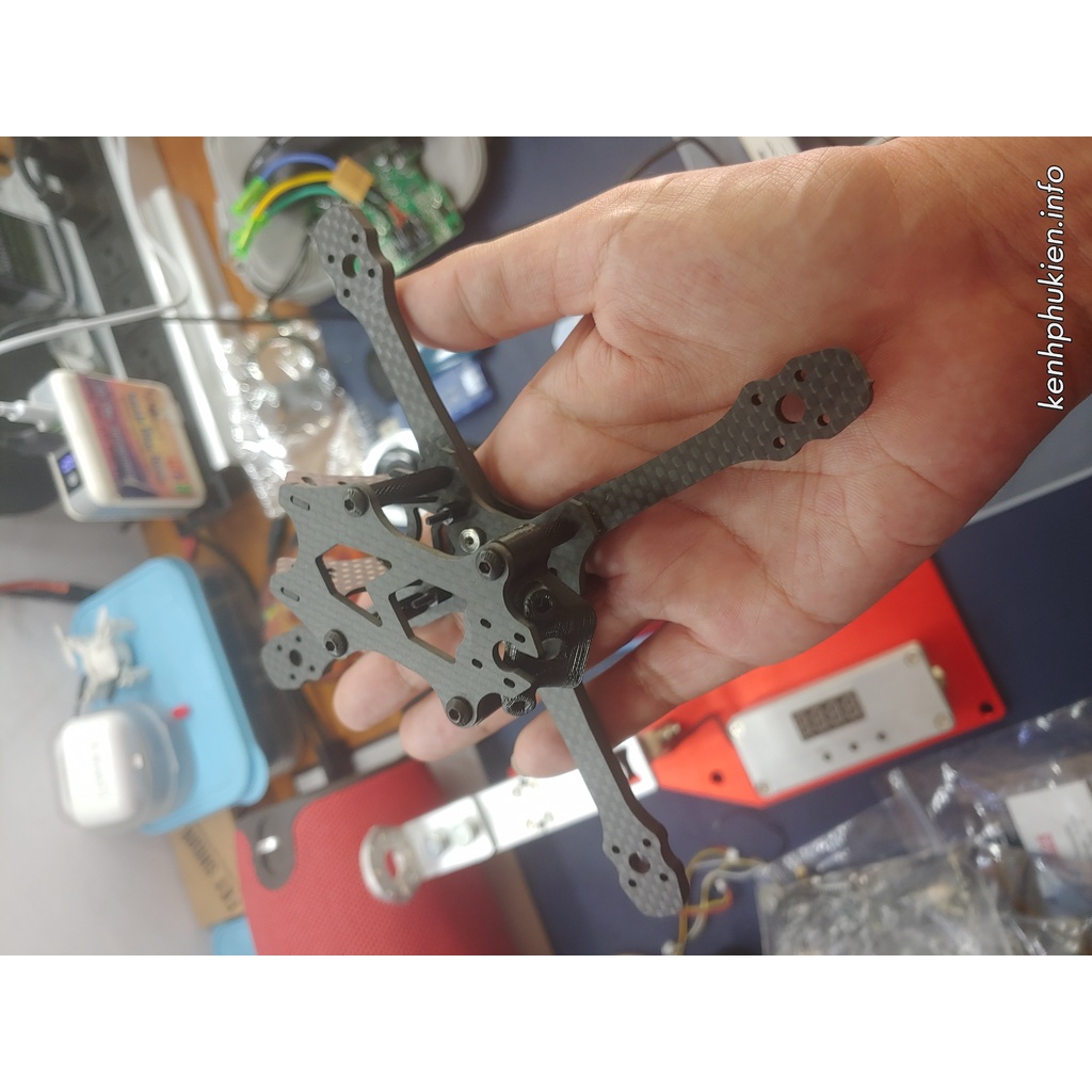 khung kít carbon 3inch tay arm dày cho máy bay đk từ xa
