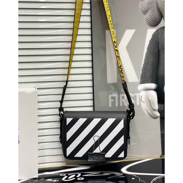 - Túi Đeo Chéo 0ff Wh.ite Màu Đen Cao Cấp, Túi Đeo Chéo Nam Nữ 0ff Wh.ite Full Box