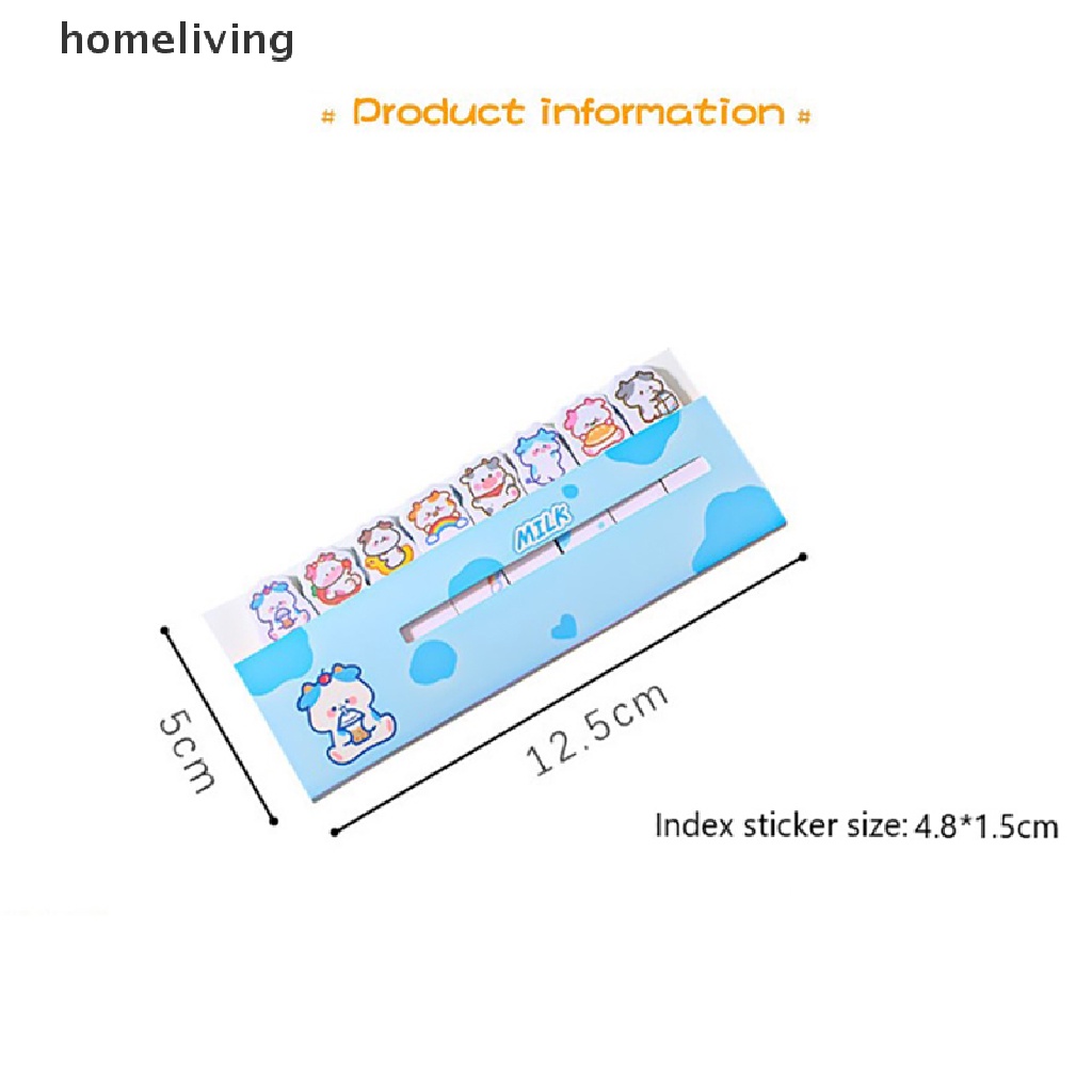 Bộ 120 Tờ Giấy Dán Ghi Chú Họa Tiết Động Vật Dễ Thương