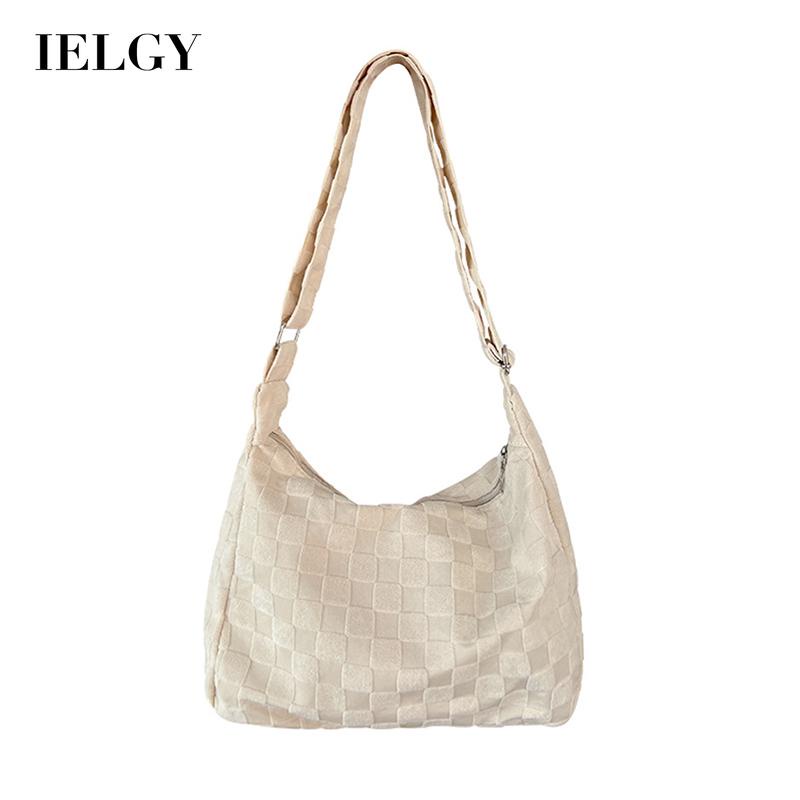 Túi Xách canvas Sức Chứa Lớn Họa Tiết Sọc Caro Thời Trang Cho Nữ