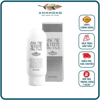 Kem ủ trắng toàn thân secret key snow white milky pack 200g - hàng chính hãng