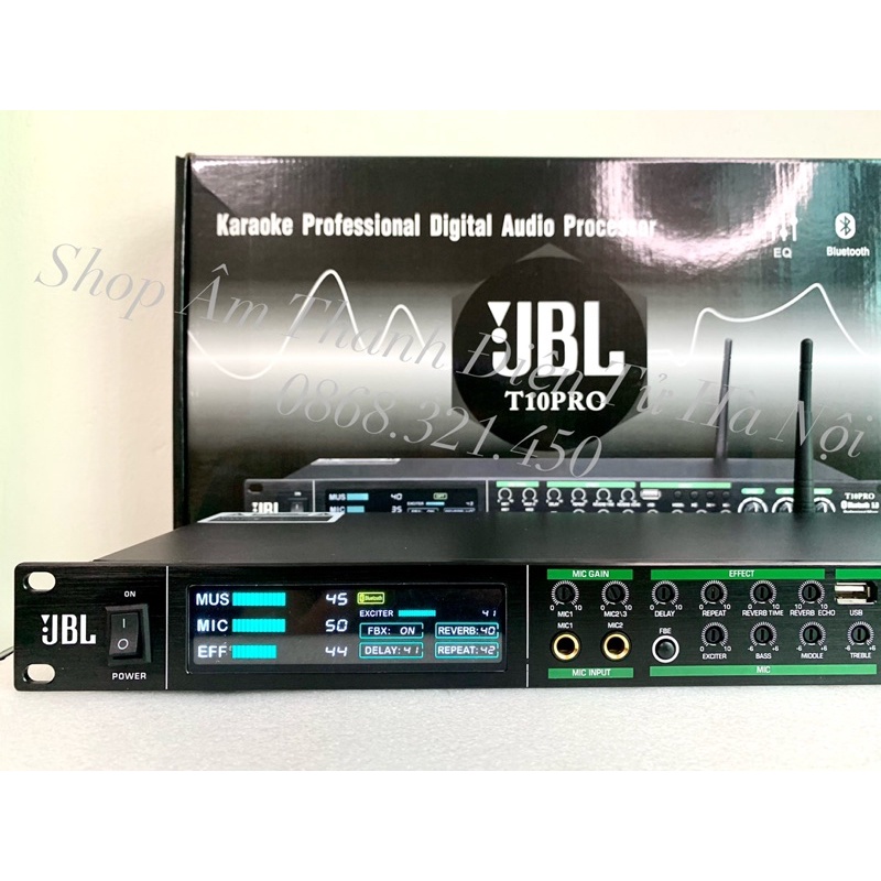 Vang Lai Số T10 Pro 2023 Có Reverb  Chống Hú Tốt. Kết Nối Quang Học Optical, Bluetooth, Usb,AV.