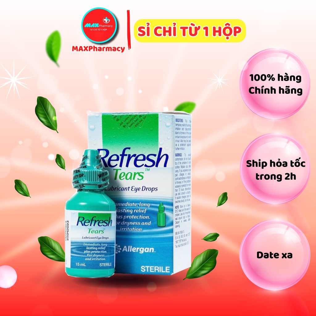 Nước Mắt Nhân Tạo Giảm Khô Mắt, Kích Ứng Mắt - Maxpharmacy