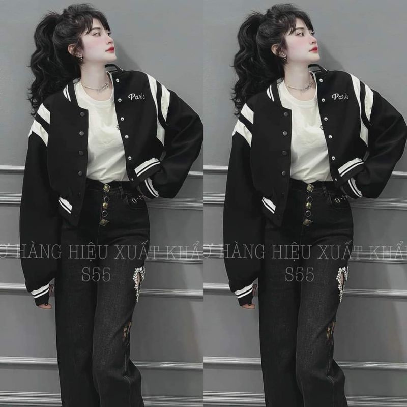 Boomber croptop trắng đen hót hòn họt ra lò rồi các thành niên ơi