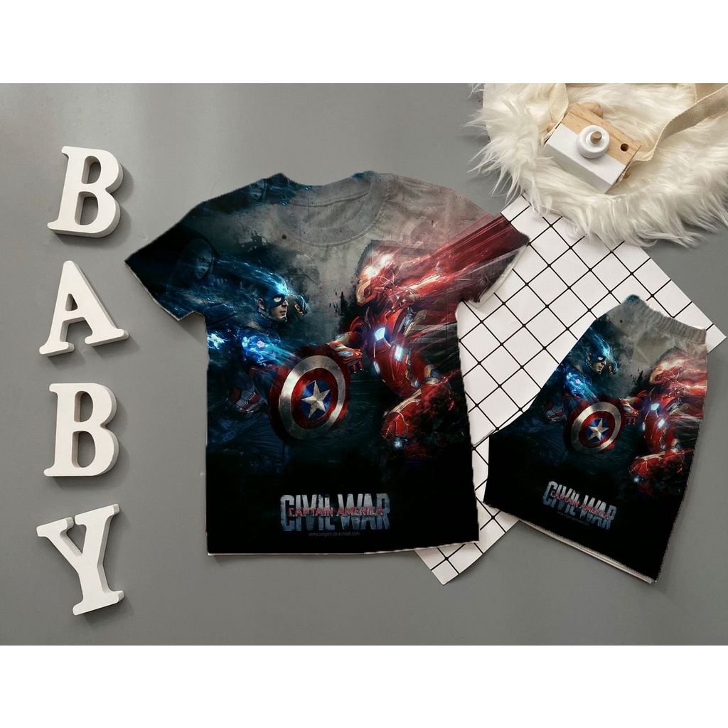 Bộ tay ngắn bé trai in hình spider man 10-60kg, quần áo bé trai chất thun lạnh thái SUSHI KIDS