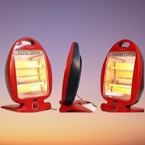 Quạt sưởi Đèn sưởi hồng ngoại hình cá 800w, có role an toàn