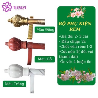 Thanh treo rèm cửa cao cấp đầy đủ phụ kiện đi kèm, bền bỉ, chắc chắn và chịu lực tốt