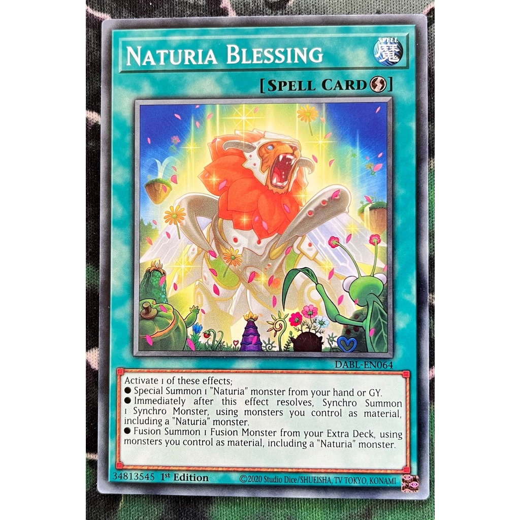 Thẻ bài Yugioh! Naturia Blessing - DABL-EN064 - Common 1st Edition