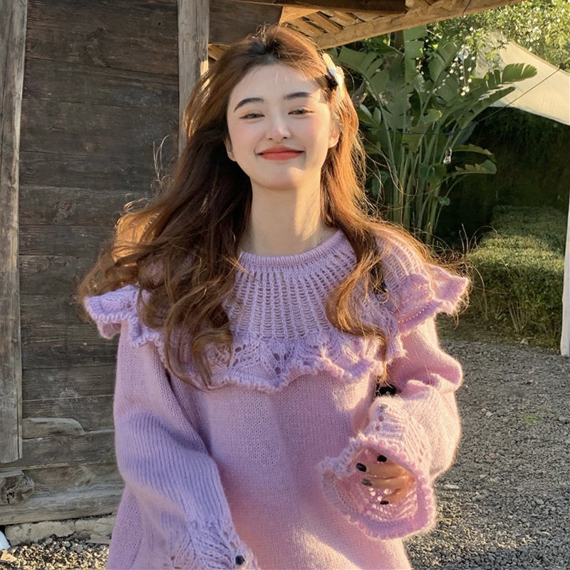 Áo Sweater Dệt Kim Tay Dài Phong Cách Thời Trang Thu Đông Hàng Mới 2022