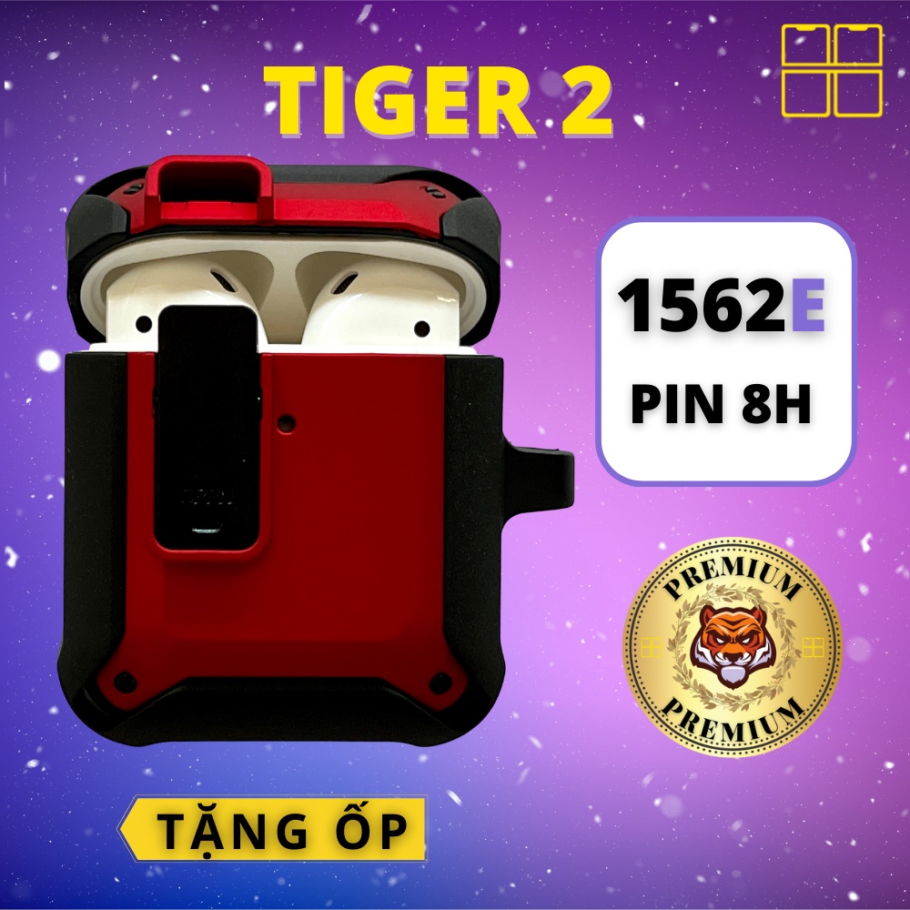 Tai Nghe Hổ Vằn Tiger 2 Chíp Louda 1562E Bản Pin 8H Micro ENC 88Mobile