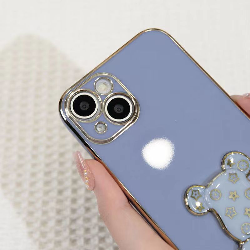 Ốp Điện Thoại Chống Sốc Có Giá Đỡ Hình Gấu Cho VIVO Y93 Y76S S1 PRO Y9S V11 Z3 Z3I V15 PRO V20 PRO X60 PRO Plus