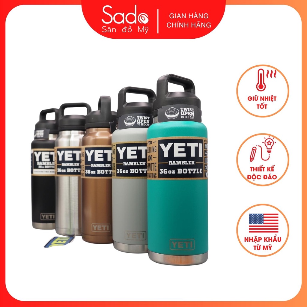 Bình giữ nhiệt Yeti 36 oz. Rambler Bottle with Chug Cap