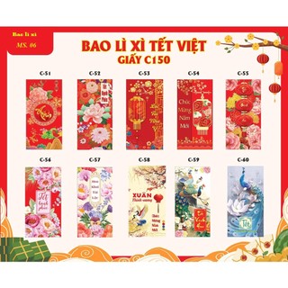 10 bao lì xì 2023- lixi mèo phát tài
