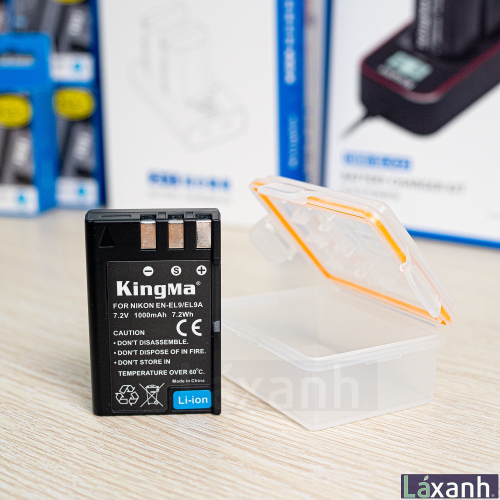 Nikon EN-EL9 | Pin và Sạc máy ảnh NIKON D40 D40x D3000 D5000 D60 hãng Kingma Nikon EN-EL9 EL9 EL9A EL9E ENEL9