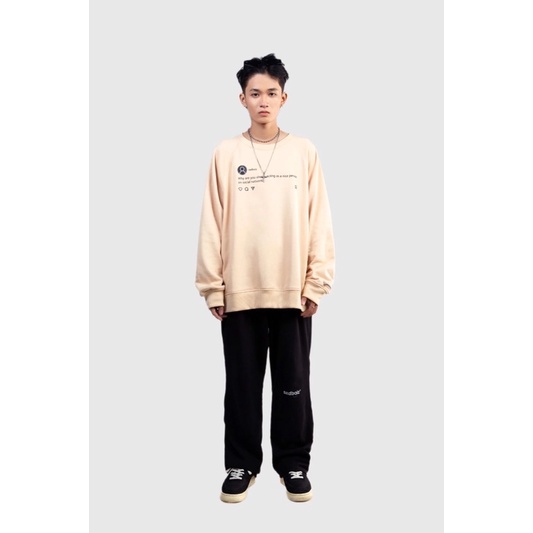 Áo sweater SADBOIZ SADTAGRAM CREAM