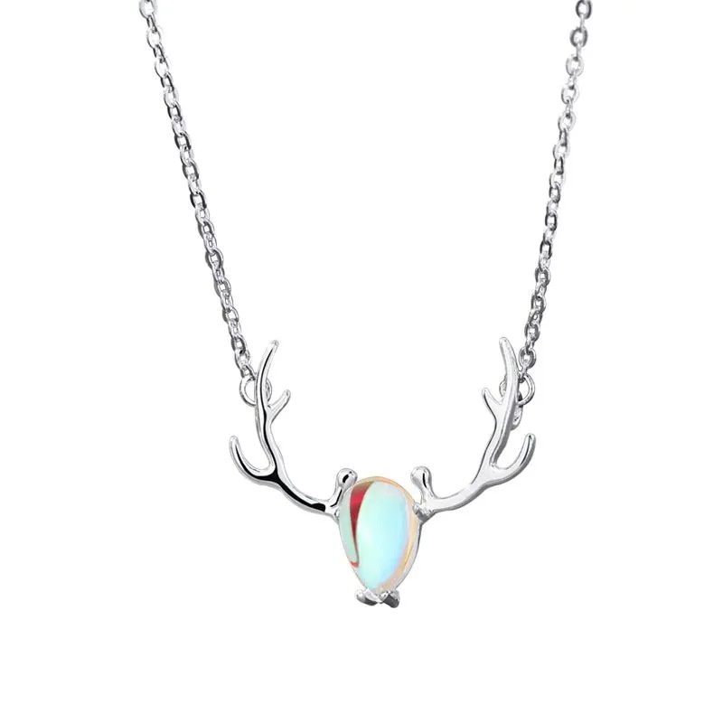 Vòng cổ Mặt Hình Sừng Hươu Nhiều Màu Sắc Thời Trang Cho Nữ