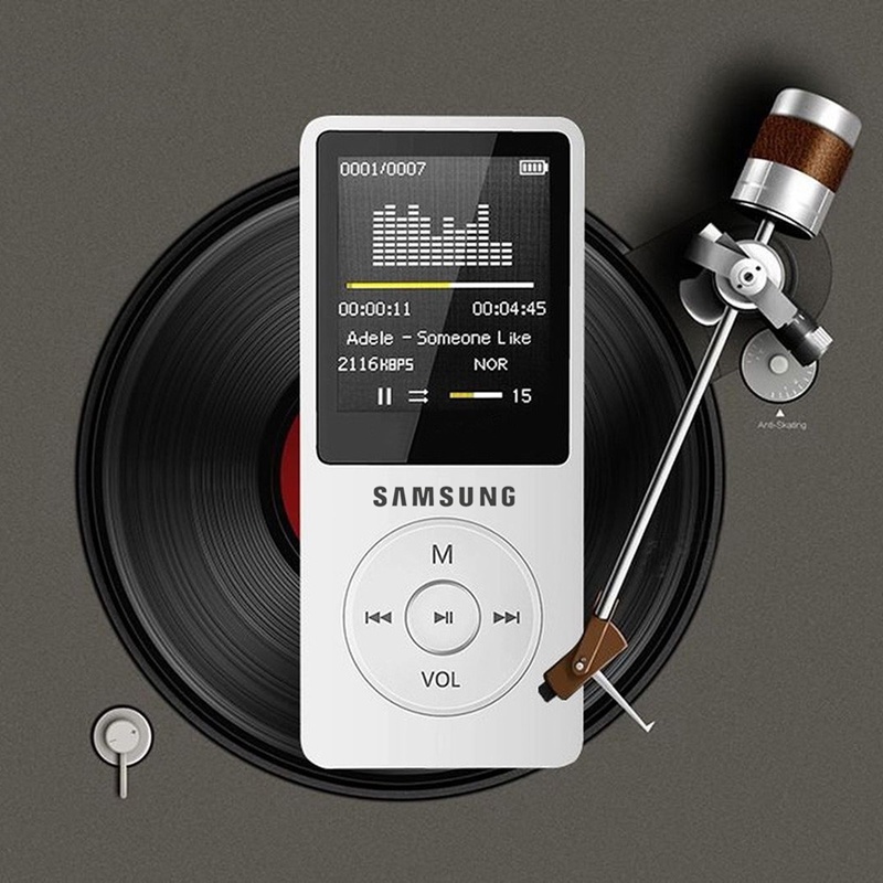 Máy Nghe Nhạc MP4 Samsung Walkman Màn Hình LCD Hỗ Trợ Thẻ Nhớ