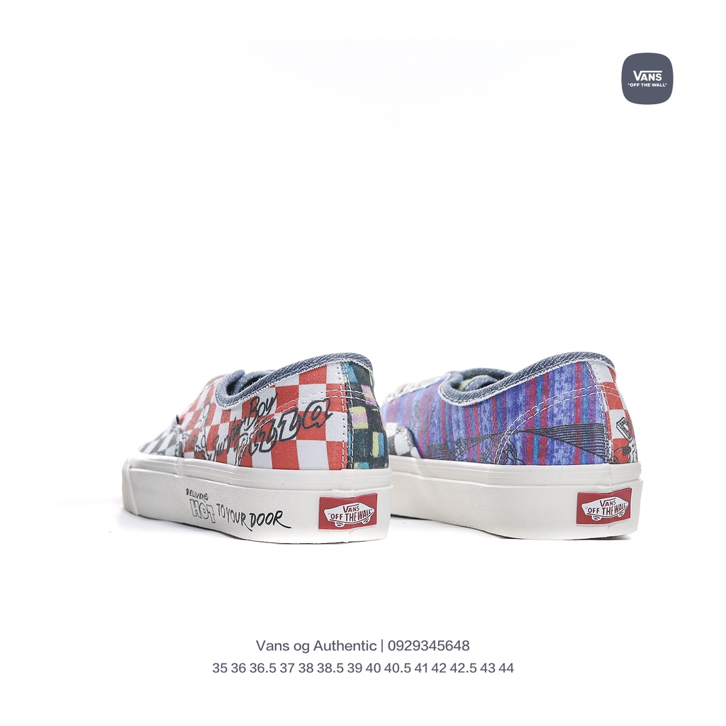 Giày Thể Thao Vải canvas Cổ Thấp Họa Tiết Kẻ Sọc Vans og Chính Hãng Thời Trang 1870