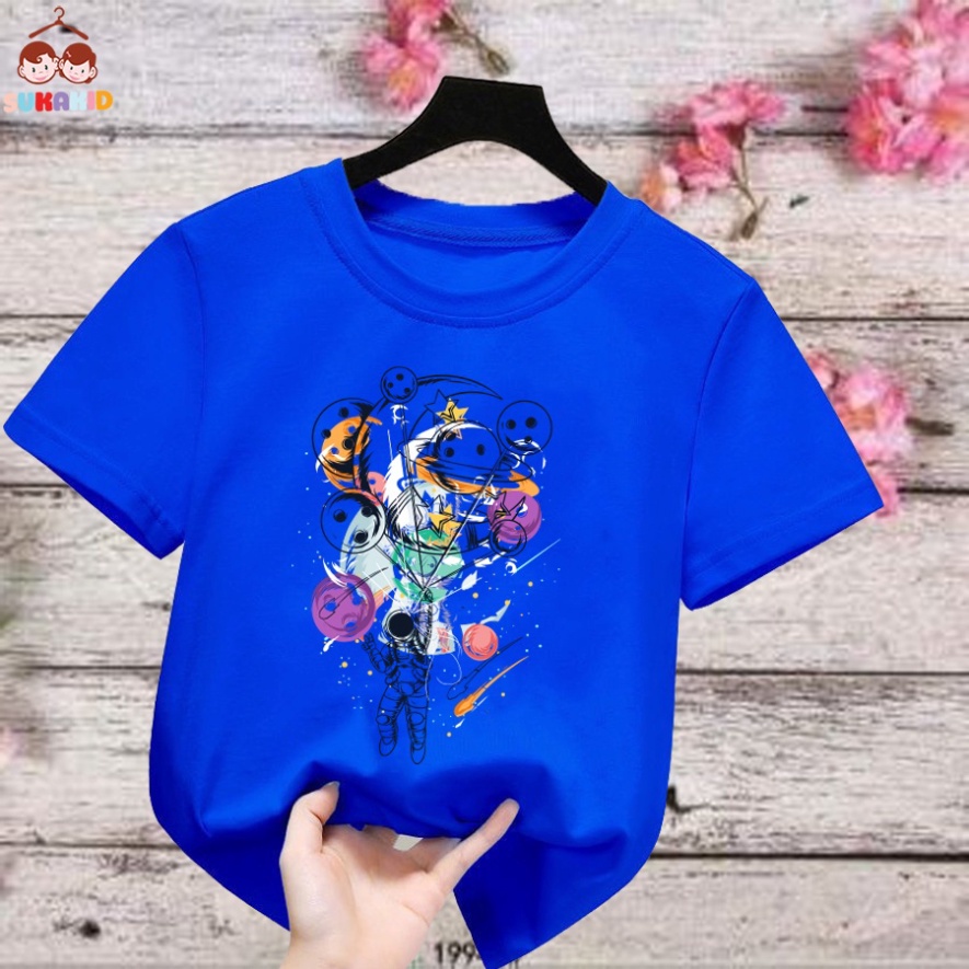 Áo thun trẻ em phi hành gia bóng cười Bé trai và gái.áo cho bé từ 6kg-30kg.AL60.