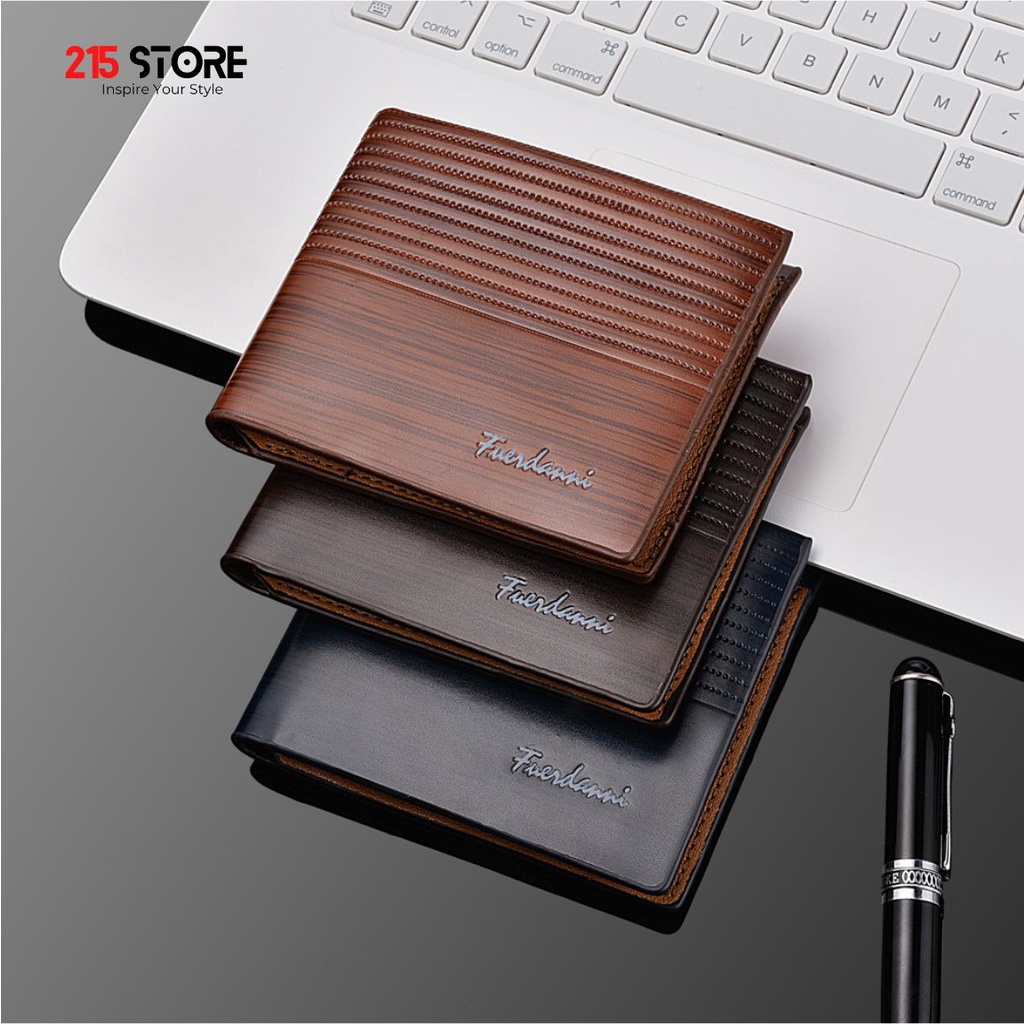 Ví nam nhiều ngăn, ví da nam thời trang phong cách Hàn Quốc, bóp nam 215Store KL017, có hộp đựng sang trọng