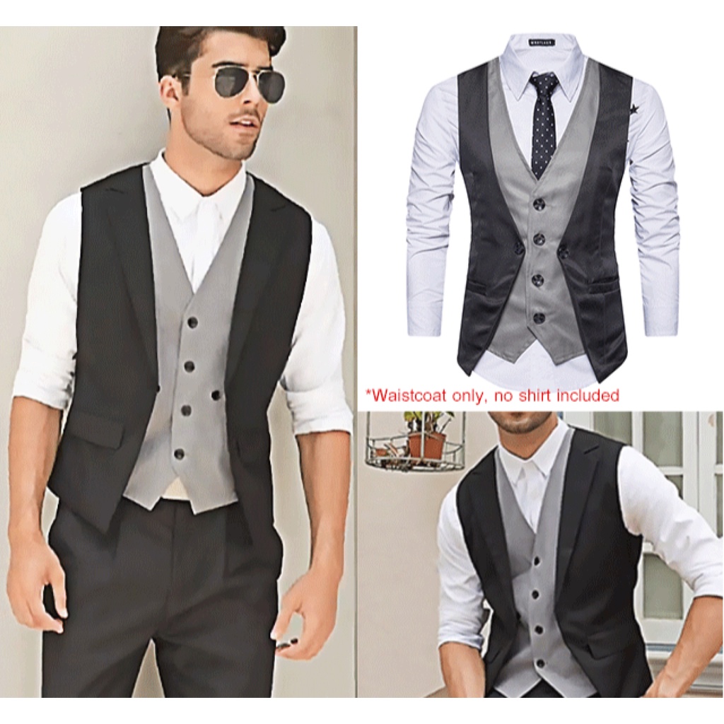 Áo Ghi Lê Giả 2 Lớp Thời Trang Cá Tính Cho Nam