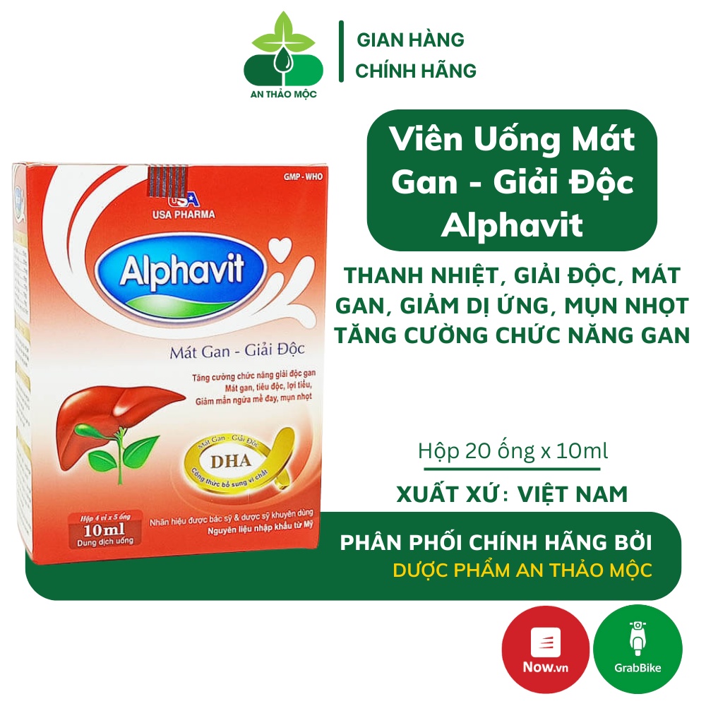 Siro Mediusa Alphavit hỗ trợ thanh nhiệt mát gan giải độc tăng cường chức năng gan giảm mẩn ngứa mề đay.