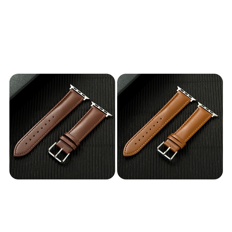 Dây da bò MỀM 40mm 44mm 38mm 42mm cho đồng hồ AW IWatch Series 3 4 5 6 7