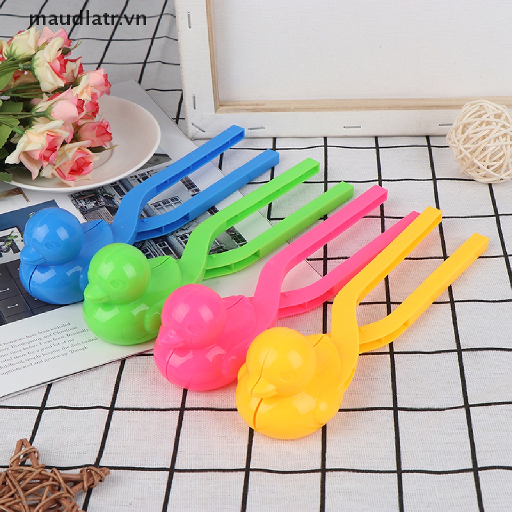 Đồ Chơi Kẹp Quả Cầu Tuyết Hình Vịt Hoạt Hình Đáng Yêu Dành Cho Trẻ Em