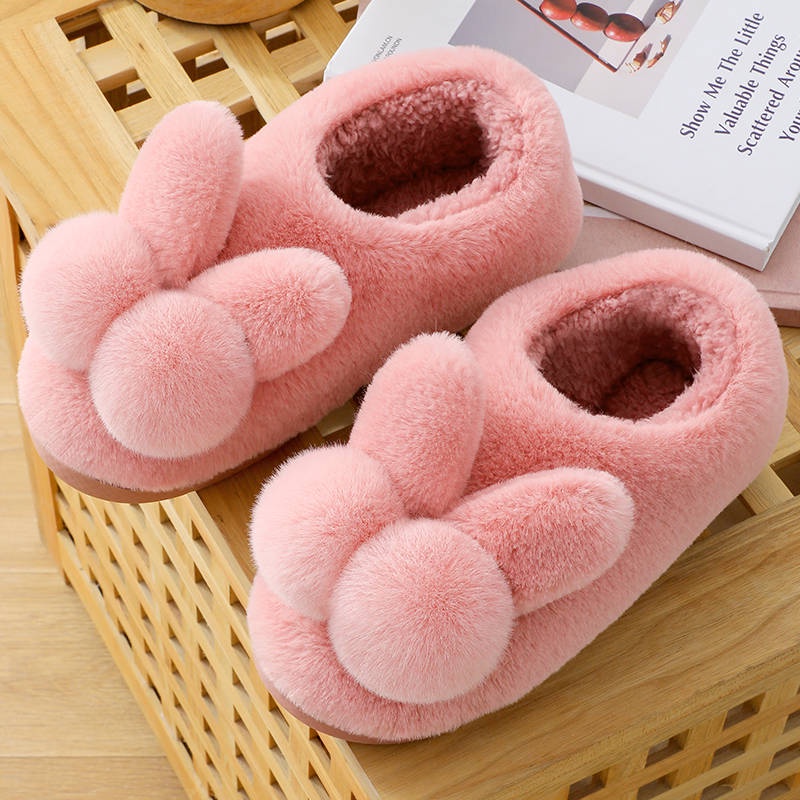 Giày Lười Đế Dày Giữ Ấm Dễ Thương Cho Nữ