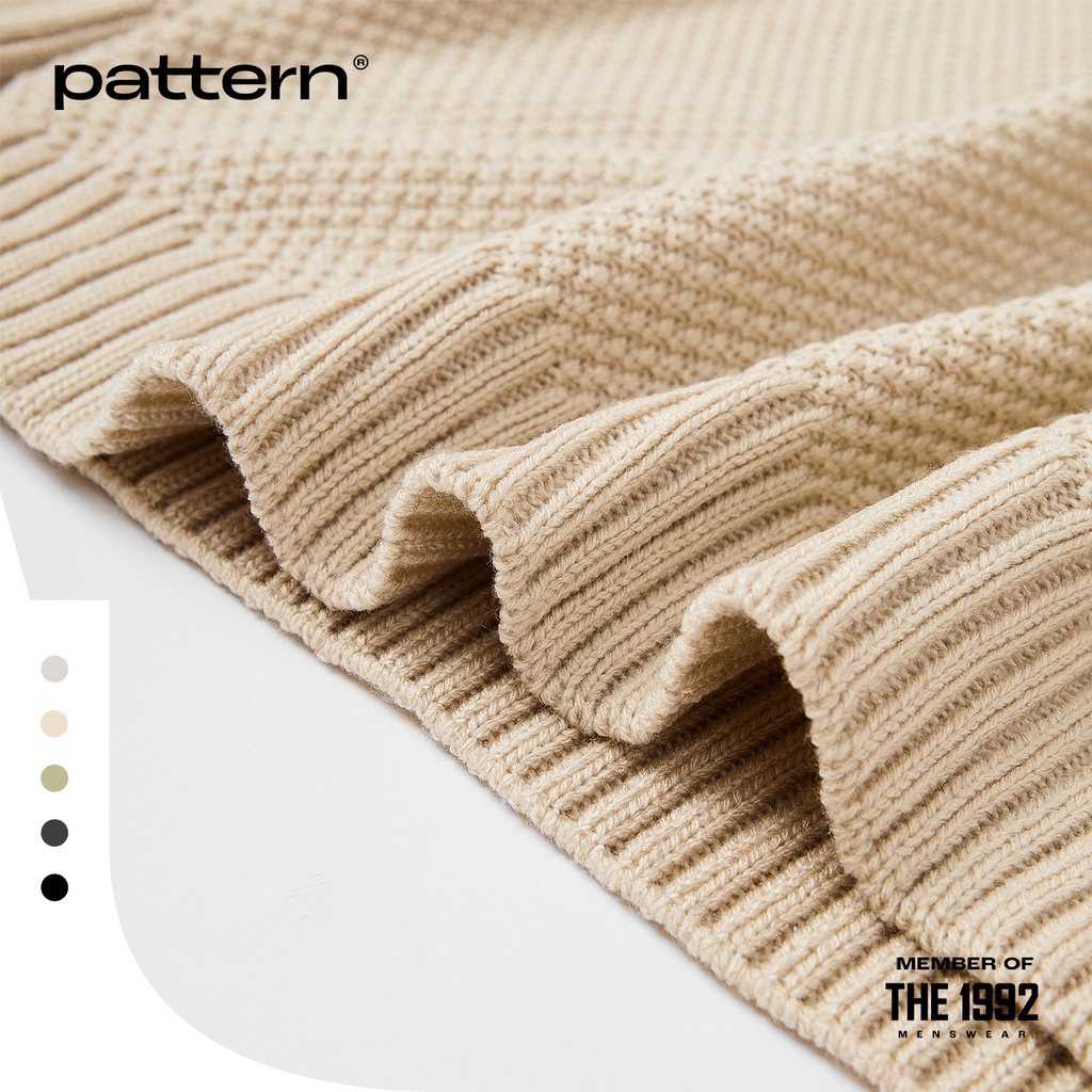Áo len nam PATTERN vân hạt gạo PA013