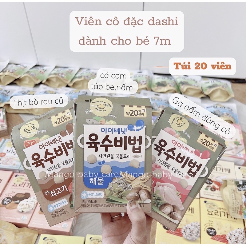 Viên cô đặc dashi ivenet cho bé 6m - hàng đi air