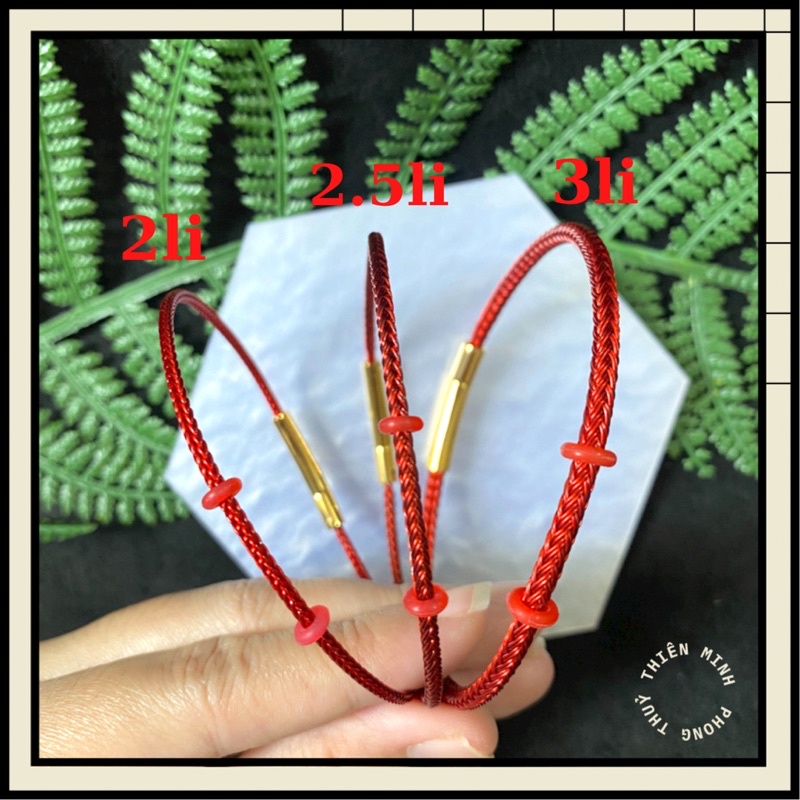 Vòng Tay Dây Cáp Lõi Thép size 2.5li Khoá Titan siêu bền